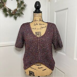 Lovers + Friends x Revolve Gerona Rainbow Glitter Sweater NWOT